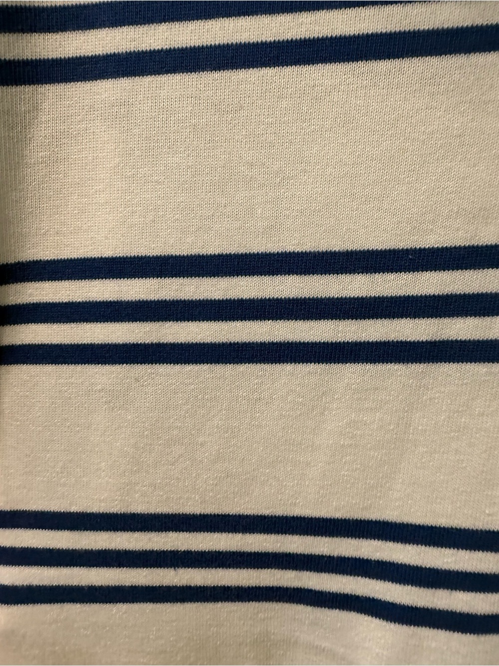 Brooks Brothers White & Navy Striped Long-Sleeve Polo - Picture 3 of 3